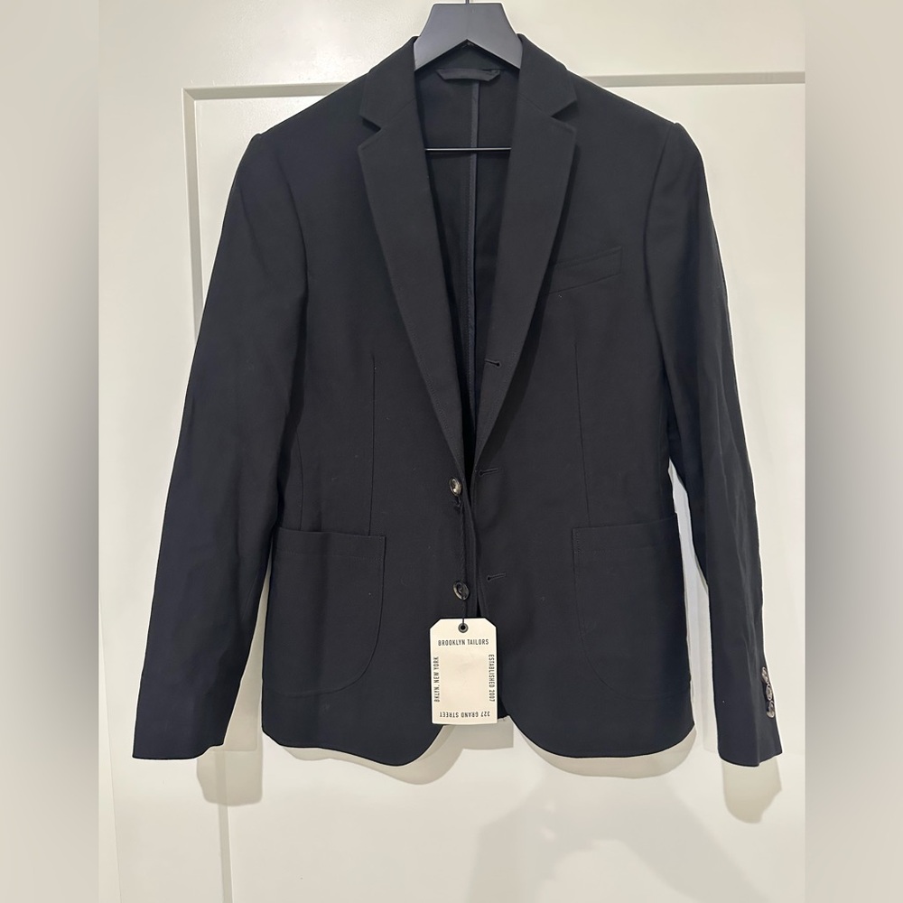 NWT Brooklyn Tailors BKT35 Unstructured Black Men's Blazer - Picture 6 of 9